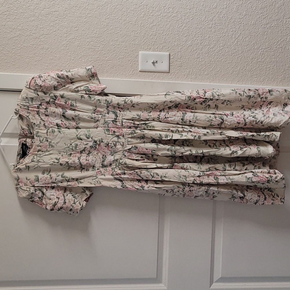 S.L Fashions Vintage Floral Dress size 12 fits a S/M